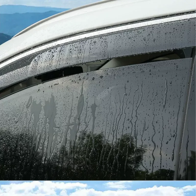 for Ford Territory Equator Sport 2023~2026 Window Visor Rain Sun Eyebrow Shelter Vent Awning Smoke Deflector Guard Accessories