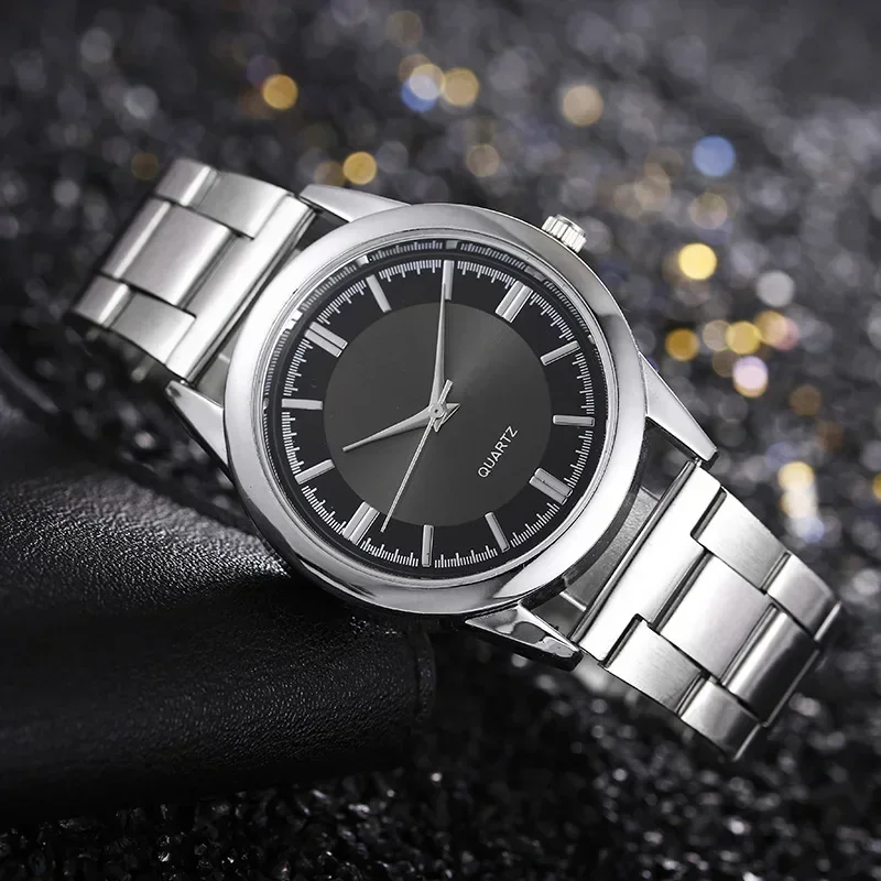 Simple Vintage Men Business Quartz Watches Stainless Steel Round Dial Casual Male Wristwatch 2024 Modern Classic Horloges