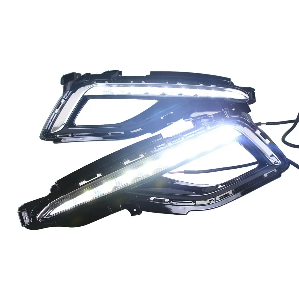 

For Hyundai Sonata 2015 2016 2017 LED DRL Daytime Running Lamps Fog Lights+Cover