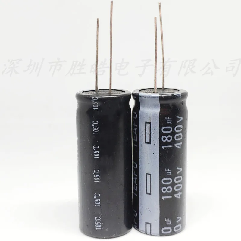 （1PCS） 400V180UF   Aluminum Electrolytic Capacitors  Size 18x40mm  400V180UF  High Quality