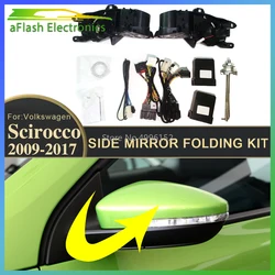 For Volkswagen Scirocco 2009-2017 Car Side Mirror Folding Kit Rearview Mirror Folding Motor Engine Electric Power Mirror Fold