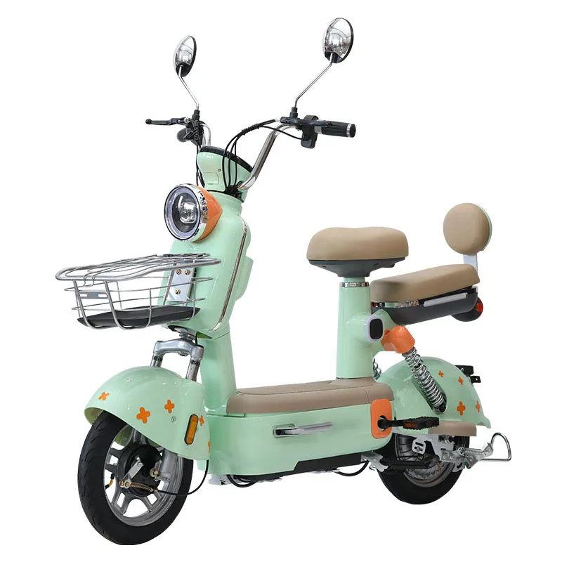 Bicicleta eléctrica de aleación de aluminio con freno de disco para adultos, bicicletas eléctricas de dos ruedas de velocidad Variable para desplazamientos o escolares