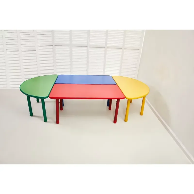 Kindergarten furniture high-quality combination height adjustable kindergarten furniture school desk set plastic chair carton