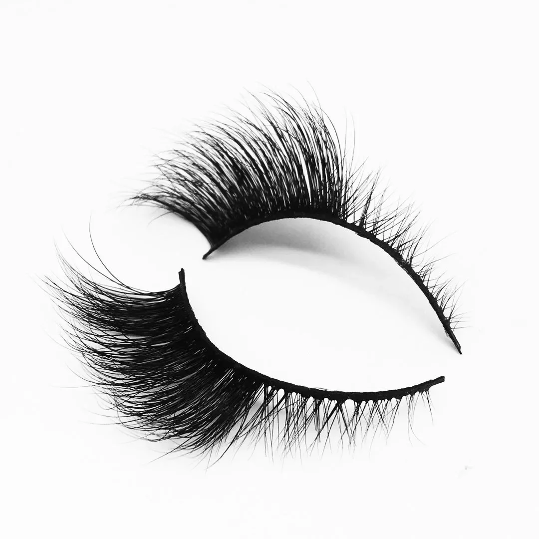 3D Mink Handmade False Eyelashes - Natural, Realistic, Thick, Messy End