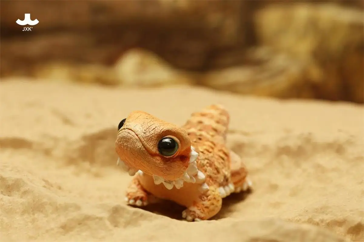 Limitado en Stock Jxk Mini dragón barbudo Central modelo escalada mascota estatuilla resina decoración de escritorio ornamento regalo de cumpleaños
