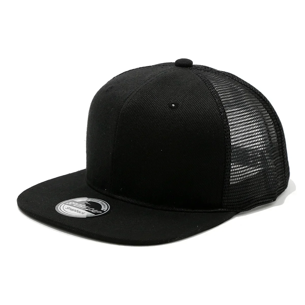 1 hip-hop net hat men's and women's flat edge hip-hop baseball hat outdoor sun protection breathable printable logo embroidery