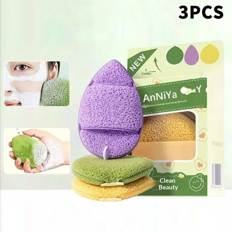 Mud Mask Cleaner Puff Exfoliating Blackhead Removal Face Wash Cleansing Sponge Makeup Remover Foam Sponge Face Clean Pads Tool