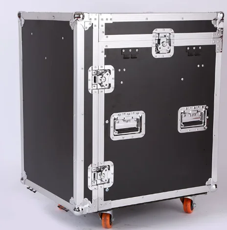 Customized 12U 16U Amplifier Flight Case Cabinet Stage Audio Mixer Equipment Cabinet Shockproof Flight Rack