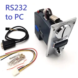 JY-910 RS232 Pulse Output 1-10 Type of Coins Multi Coin Acceptor to PC Coin Selector to COM USB Interface