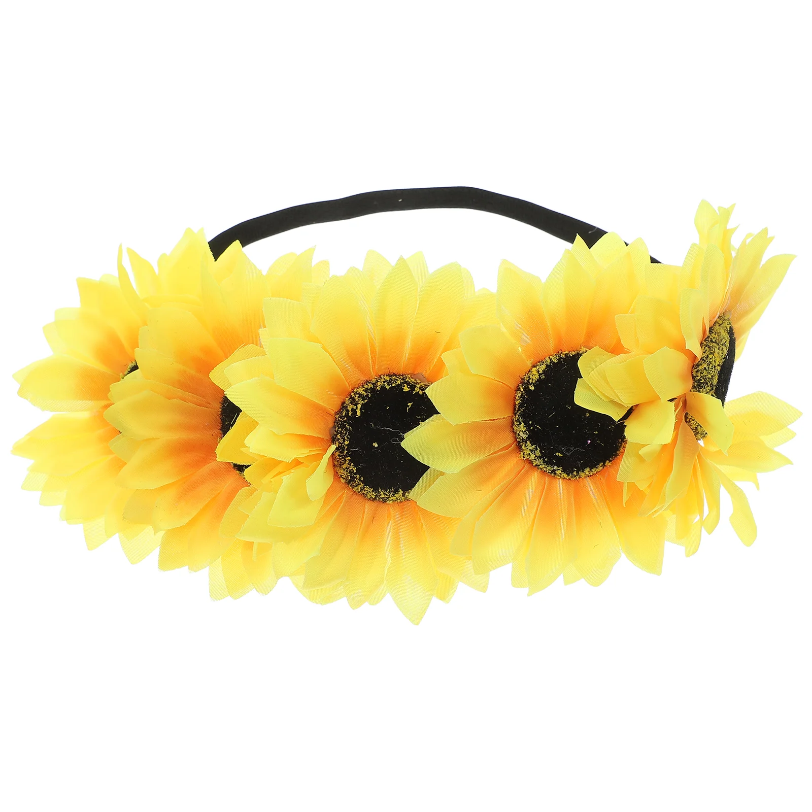 

Artificial Bride Hairband Headbands for Women Embroidered Sunflower Dress Fashion Headwraps