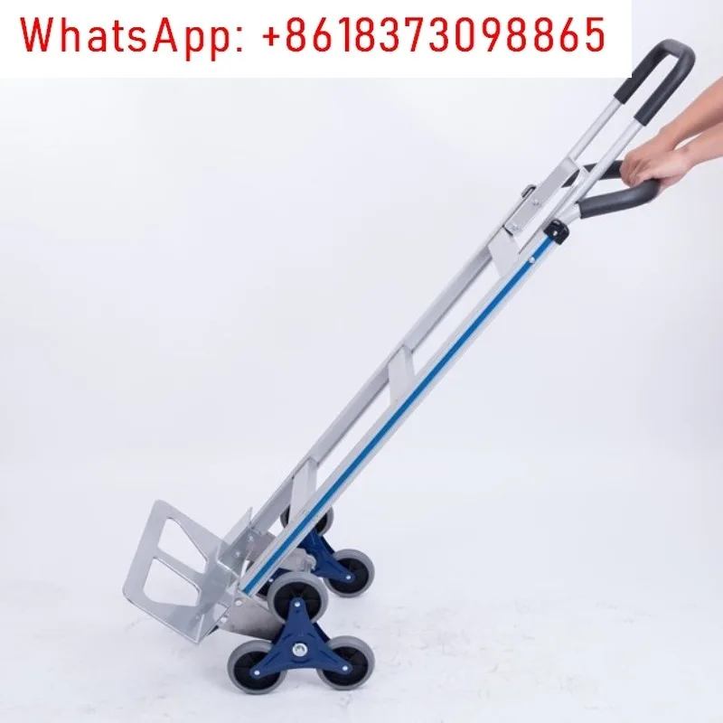 Traplopen artefactwagen, dragen zware voorwerpen op en neer trappen bagagewagen, draagbare opvouwbare familiewagen