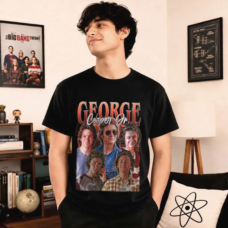 George Cooper Jr. Young Sheldon Unisex T Shirt 90s Retro TV Show Merch Casual T-Shirts Big Bang Theory Fan Gift Funny Geek Tees