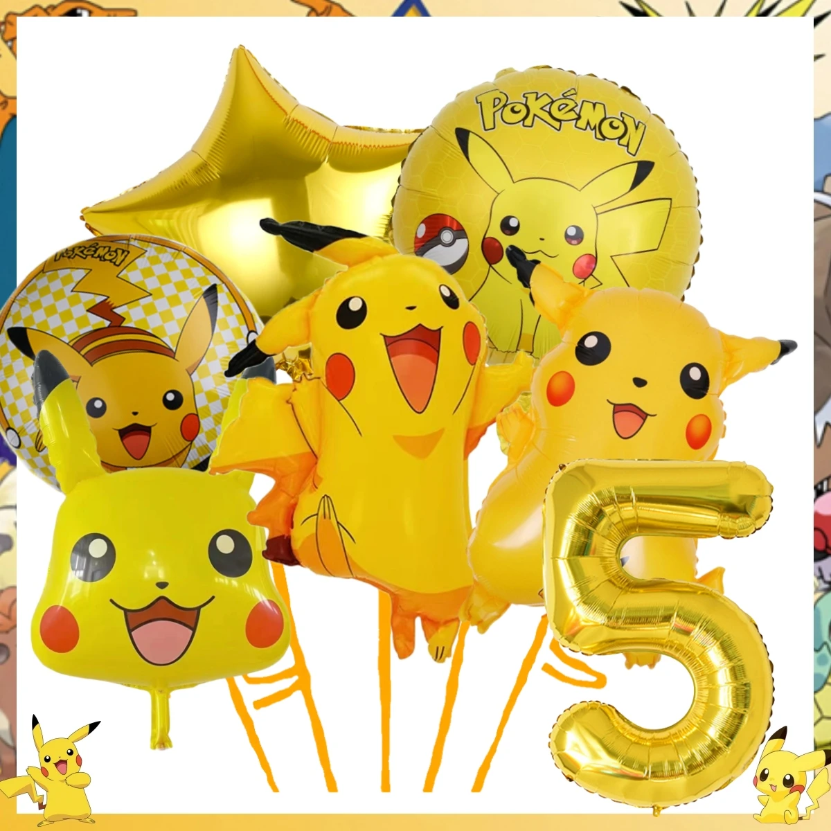 Pokemon Birthday Party Decor Pikachu Disposable Tableware Tablecloth Cup Plate Napkin Balloons Baby Shower Kids Party Supplies