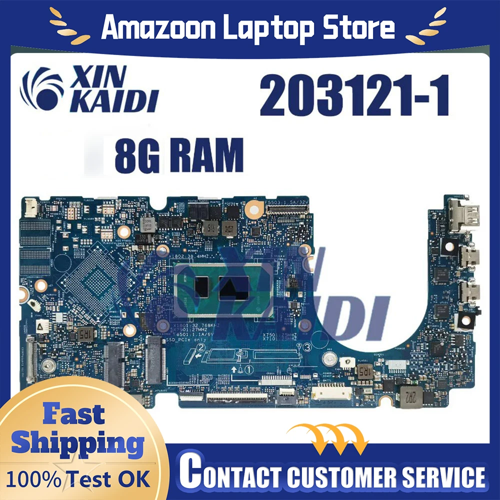 

For Dell Inspiron 3510 5310 Laptop Motherboard 203121-1 i5-11300H i7-11370H RAM 8/16G 0HMVCY 0MJKYW 072YT3 Mainboard 13 7386
