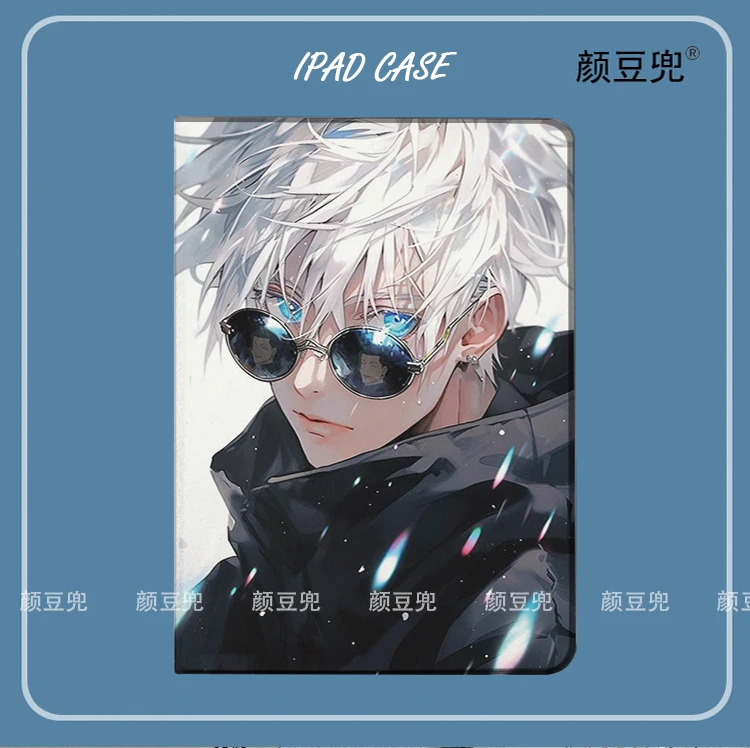 

Satoru Gojo Anime Jujutsu Kaisen For Galaxy Tab S9 Lite 8.7 2021Case SM-T220/T225 Tri-fold stand Cover Galaxy Tab S6 Lite Tab S8