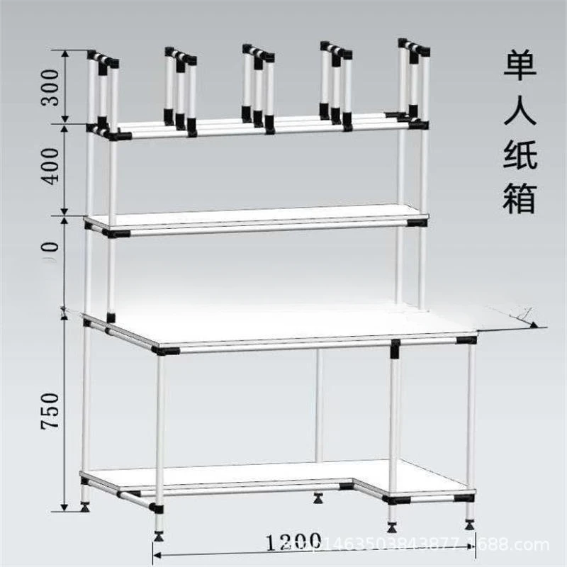 E-commerce packaging factory spot single and double logistics express warehouse bubble net bag packaging workbench table