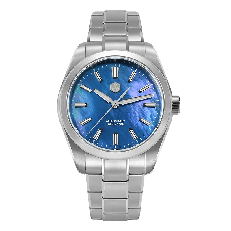 

San Martin Мужские автоматические часы 39 мм Механические наручные часы 10ATM Водонепроницаемые BGW-X1 Светящийся сапфировый зеркальный циферблат Miyota 90S5