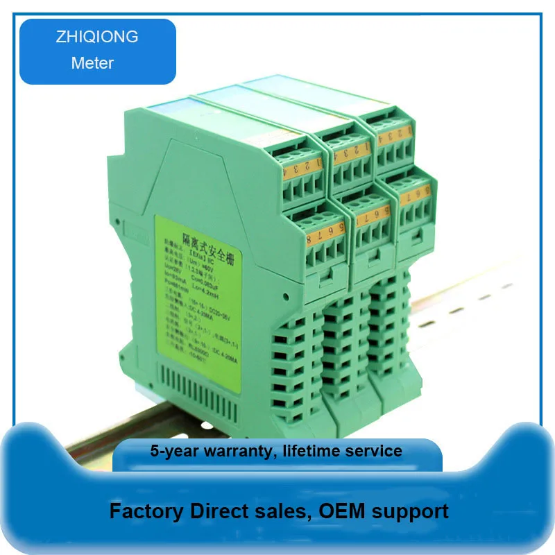 Instrument Isolation Explosion-proof Safety Barrier 1 In 1 Out 4-20mA Analog Input Detection Terminal Safety Barrier