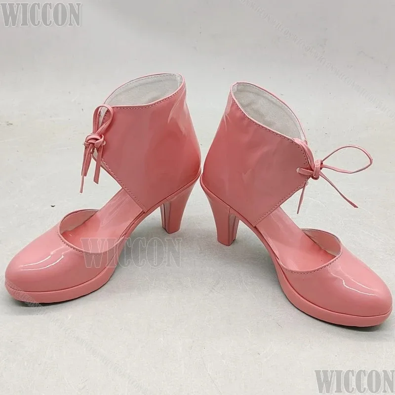 ميموري باياكويا أنيمي ماهو شوجو تأثيري حلي الزجاج السعادة الوردي دعوى أحذية مثير النساء فتاة عيد الميلاد الهالوين مخصصة