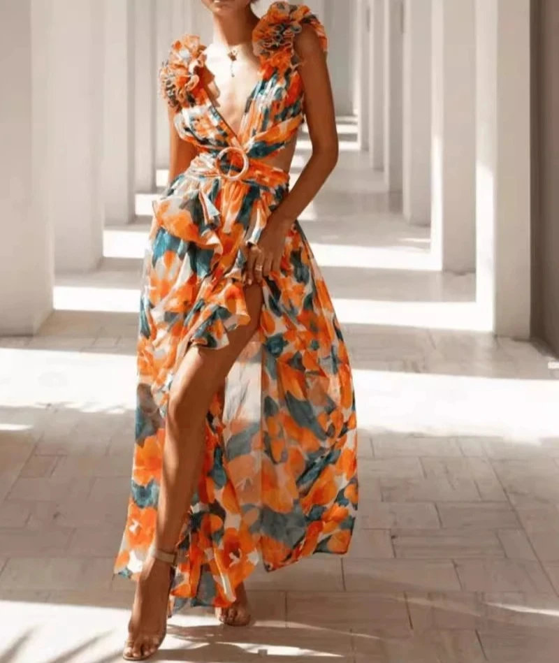 

Платья для женщин, летнее новое модное платье с открытой спиной и без рукавов, сексуальное темпераментное элегантное платье на длинных бретелях