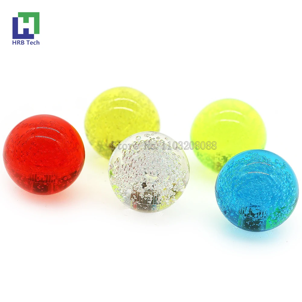 35mm/40mm Joystick TopBall Clear Crystal Bubble Balltop For SANWA /ZIPPY Illuminated Light Stick Knob Arcade Game Machine Parts