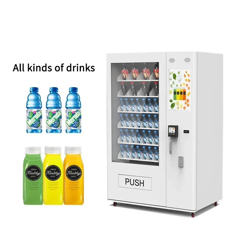 

Large Capacity Automatic Food And Drink Vending Machines Automatic Combo Card Reader Vending Machines