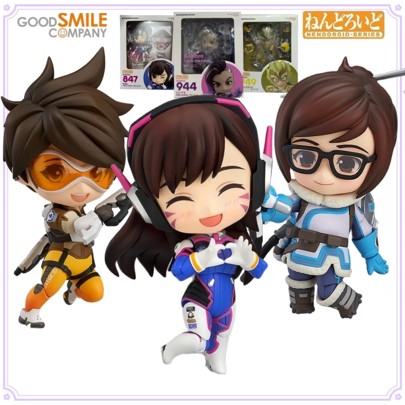 

GSC оригинальная серия Nendoroid Overwatch D.Va Tracer Junkrat аниме фигурка игрушки для мальчиков подарок Коллекционная модель украшения