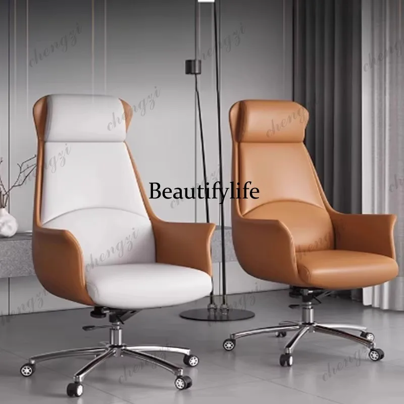 

Modern Massage Office Chair Luxury Foot Rest Ergonomic Arm Office Chair Leather Cheap Study Silla De Escritorio Furniture