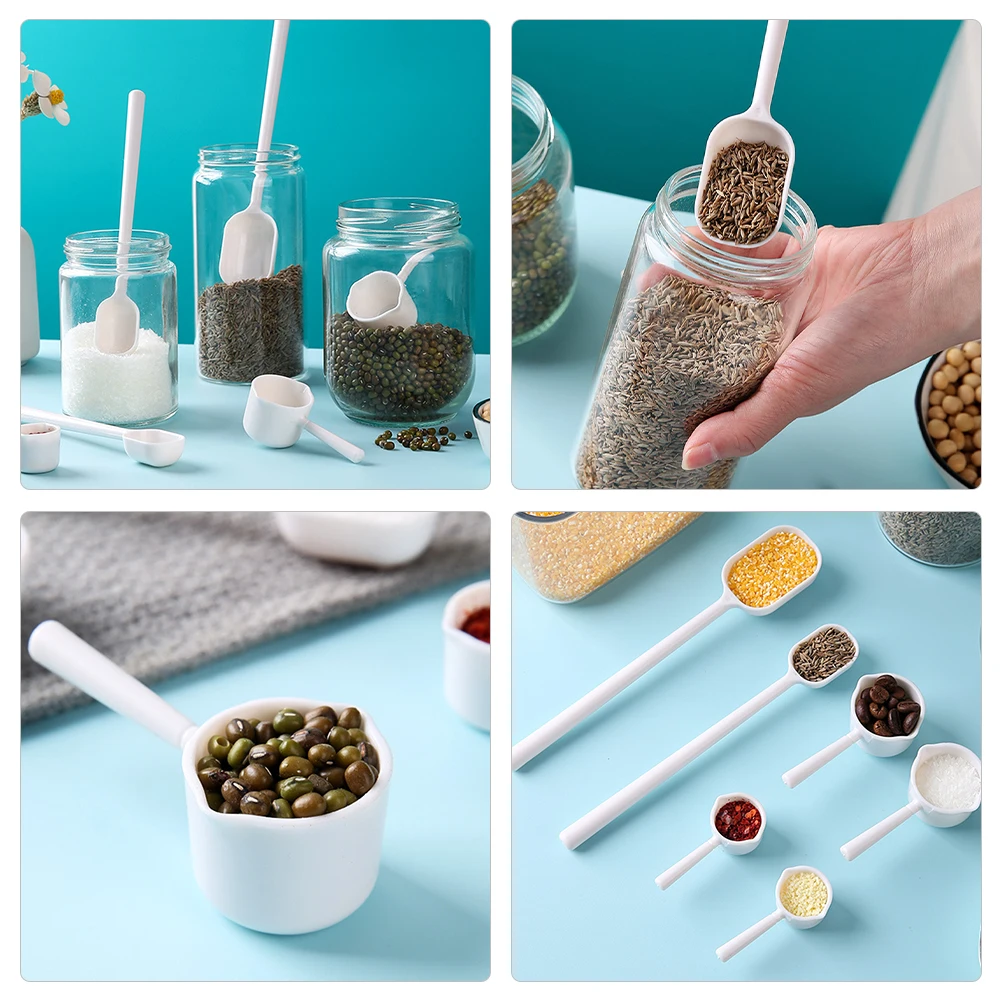 

40pcs Reusable Measuring Spoon Set Protein Scoop For Milk Powder Tea Baking Kitchen Scoops Powder Measuring Tools Dry Spoon Set
