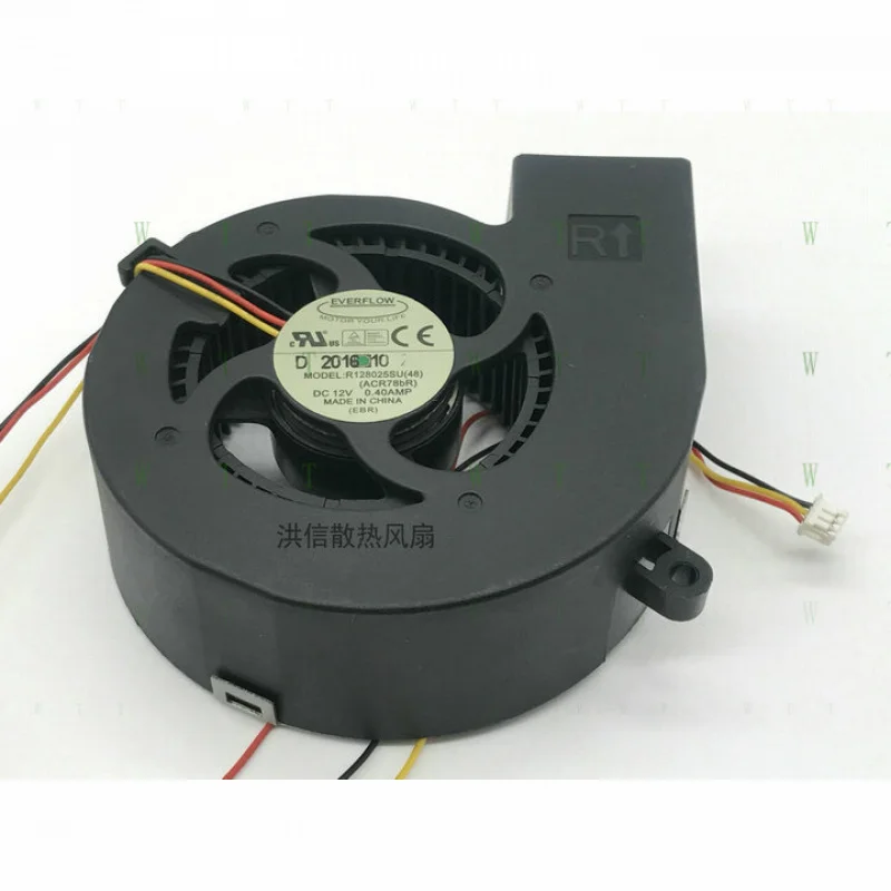 

H 1 PCS EVERFLOW Fan R128025SU (ACR78aR)/ (ACR78bR) DC 12V 0.40AMP 3 Pin