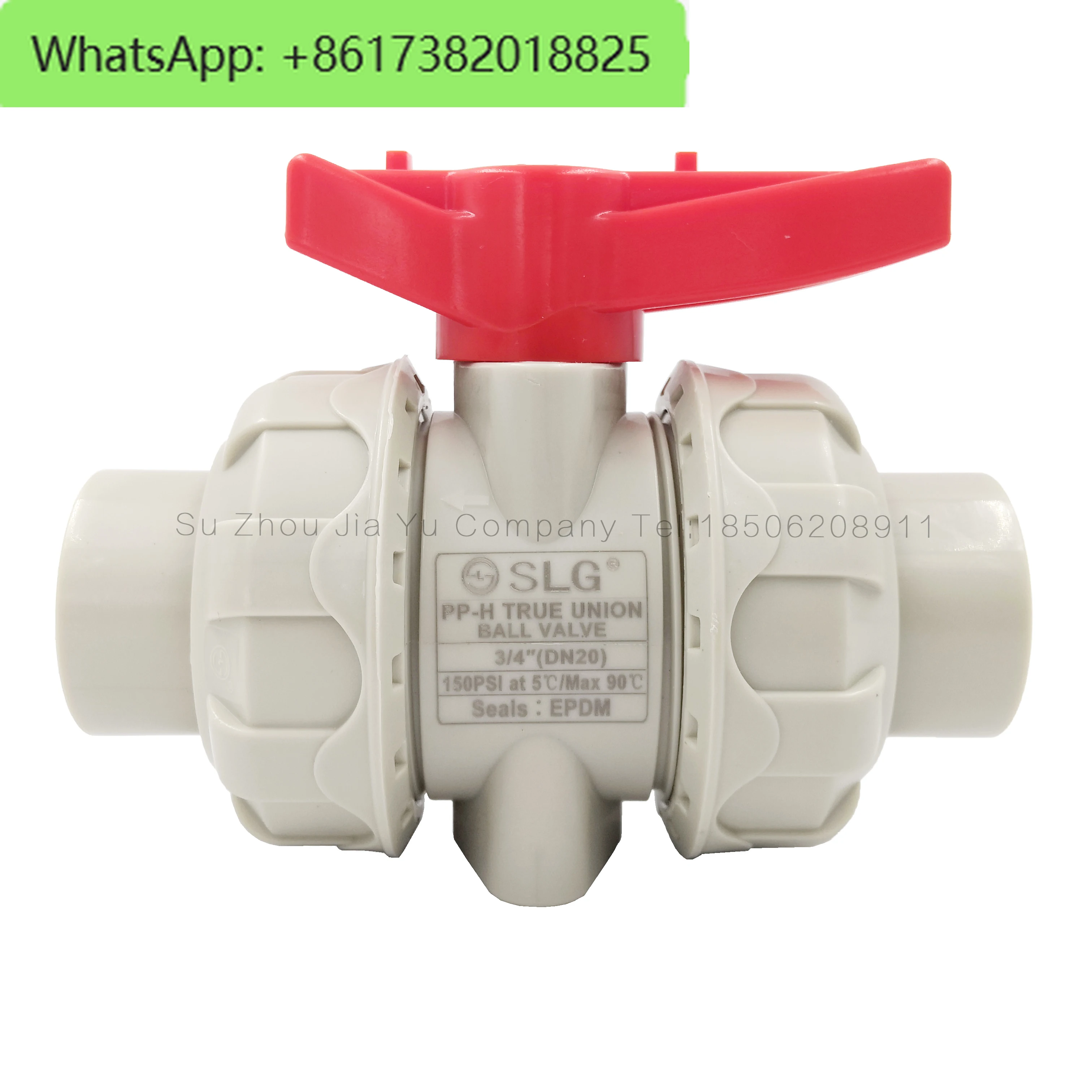 PPH hot melt flexible ball valve VITON fluororubber FPM switch PPR double by valve high temperature resistance