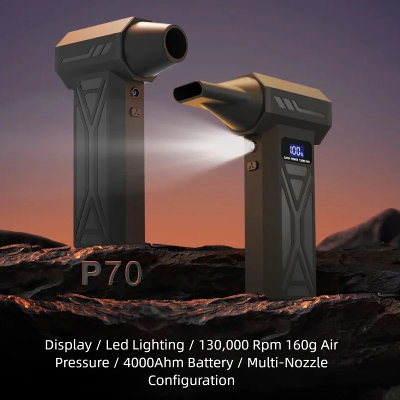 Mini-Turbogebläse, Handgehaltener Luftstaubsauger, Tragbarer Hochgeschwindigkeits-Jet-Ventilator, Mehrzweck-Staubentferner für Reinigungszwecke – Detail 5