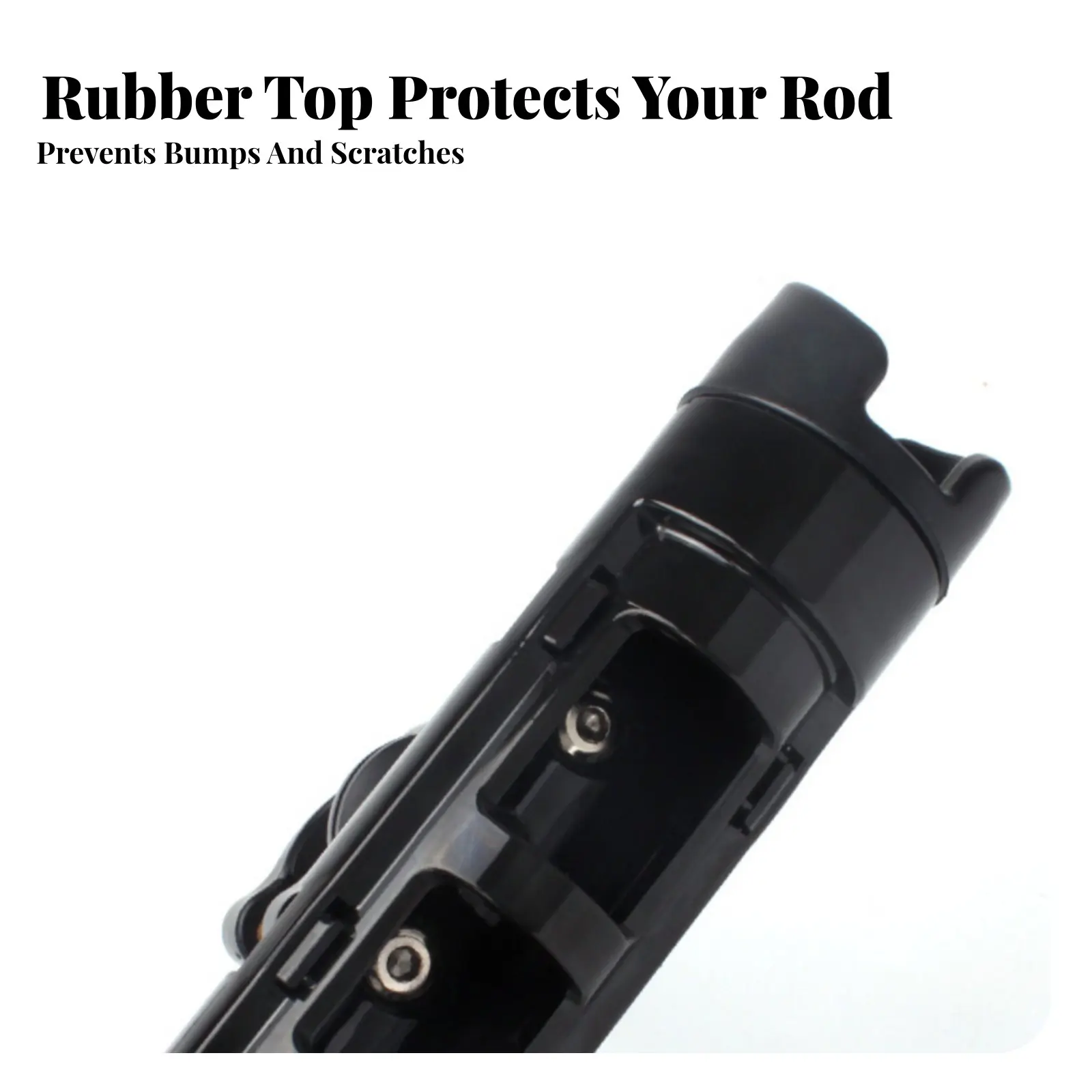 Rod Holder Tube, Multi-Functional, 360° Rotating, Universal Mount, Rubber Protection, Sturdy Resin, Angling Gear