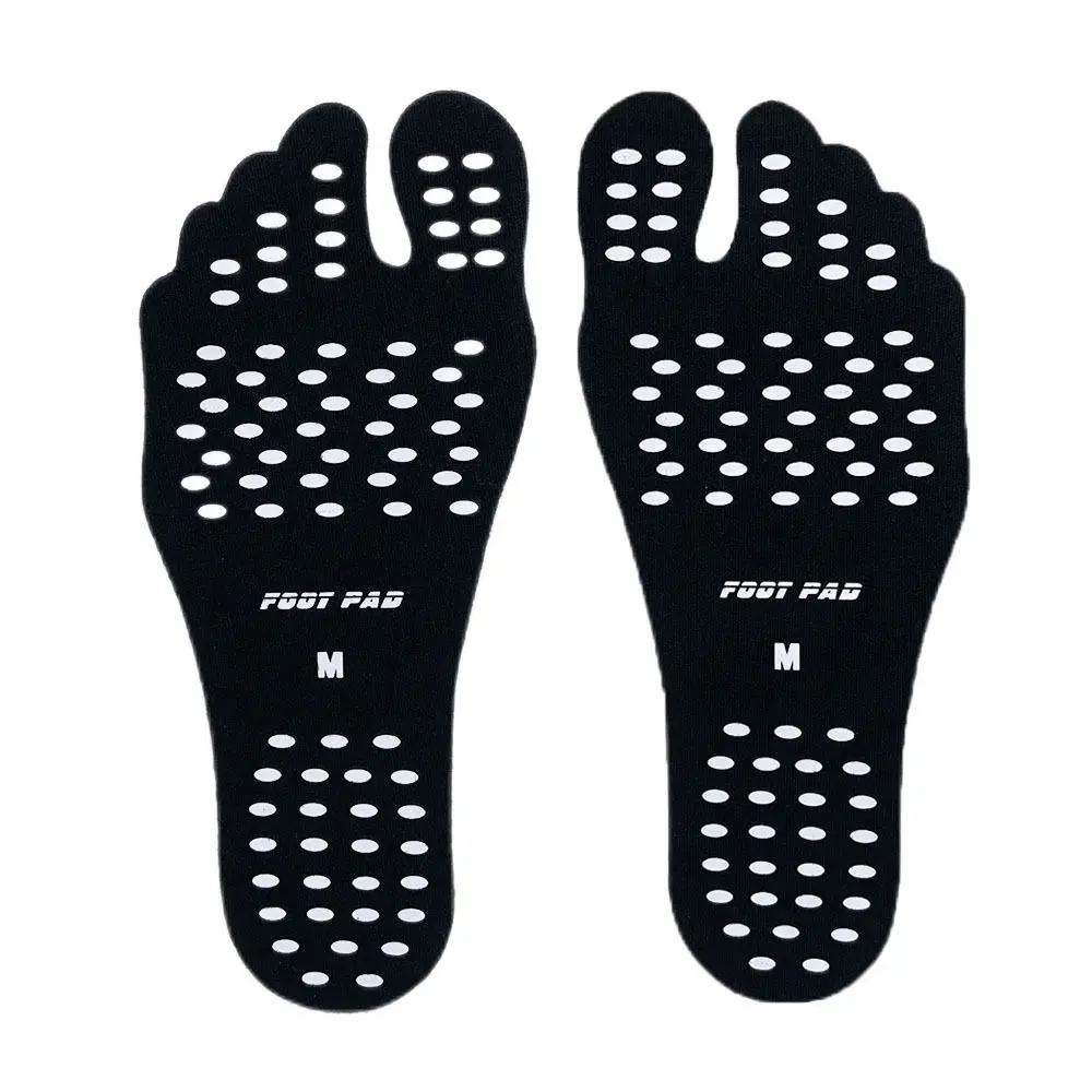 

Summer Non-slip Adhesive Insoles Anti Slip Silica Gel Beach Shoes Footpads Sticker Barefoot Stick Invisible Shoe Pad for Women