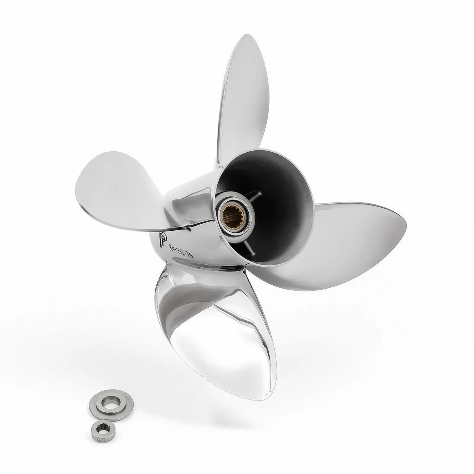 4-Blade Propeller Long-Lasting Stainless Steel Boat Propeller Fuel-Efficient