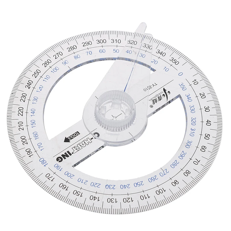 Circle Protractor Portable Measuring Ruler 360 Degree Protractor Drafting Tool Geometric Ruler For School Architecture