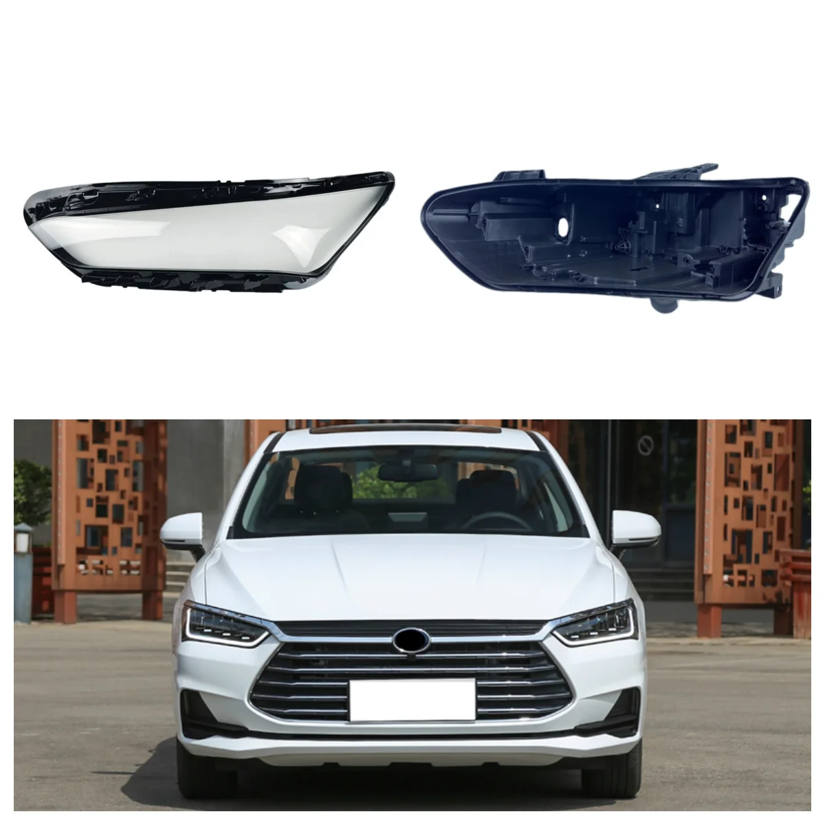 For BYD Qin Pro 2018 2019 2020 Car Interior Spare Parts Base Head Lamp Shell Headlamp Base Fixing Bracket Headlights Lamp Cover