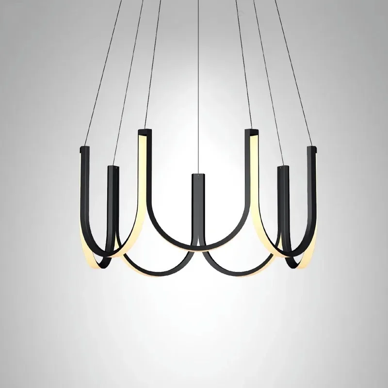 Modern simple U-shaped living room light, atmospheric designer high-end modern creative personalized