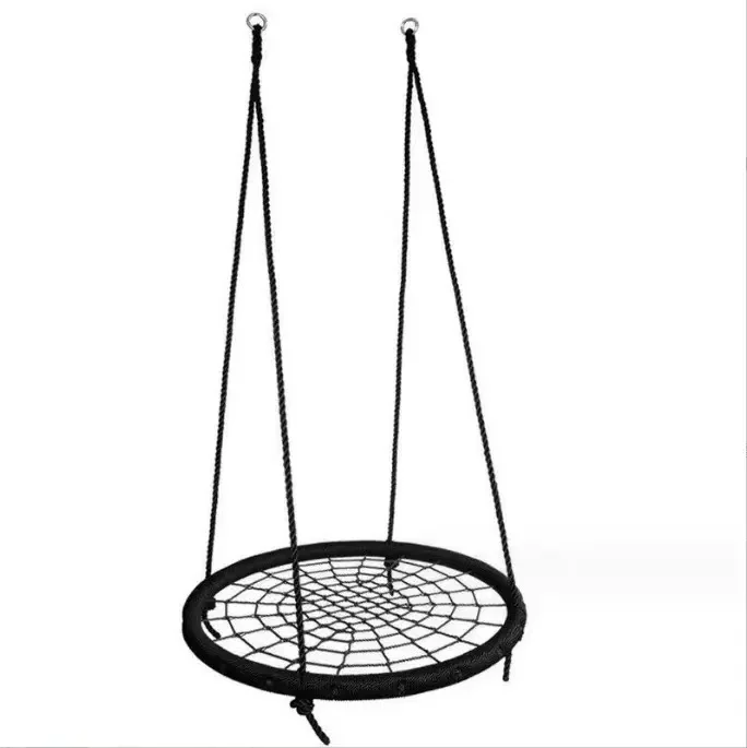Heavy-duty Rope Spider Web Nest Swing - Weather Resistant, Adjustable Height Professional Outdoor Playground