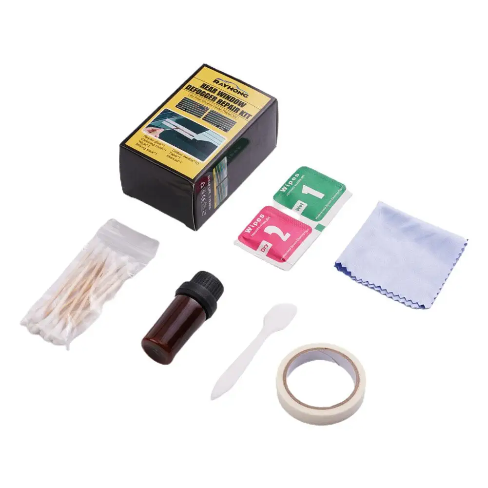 1/2 Set Car Rear Window Defogger Repair Kit DIY Quick Repair Scratched Broken Defroster Fix Heater Glass Lines Defroster Grid