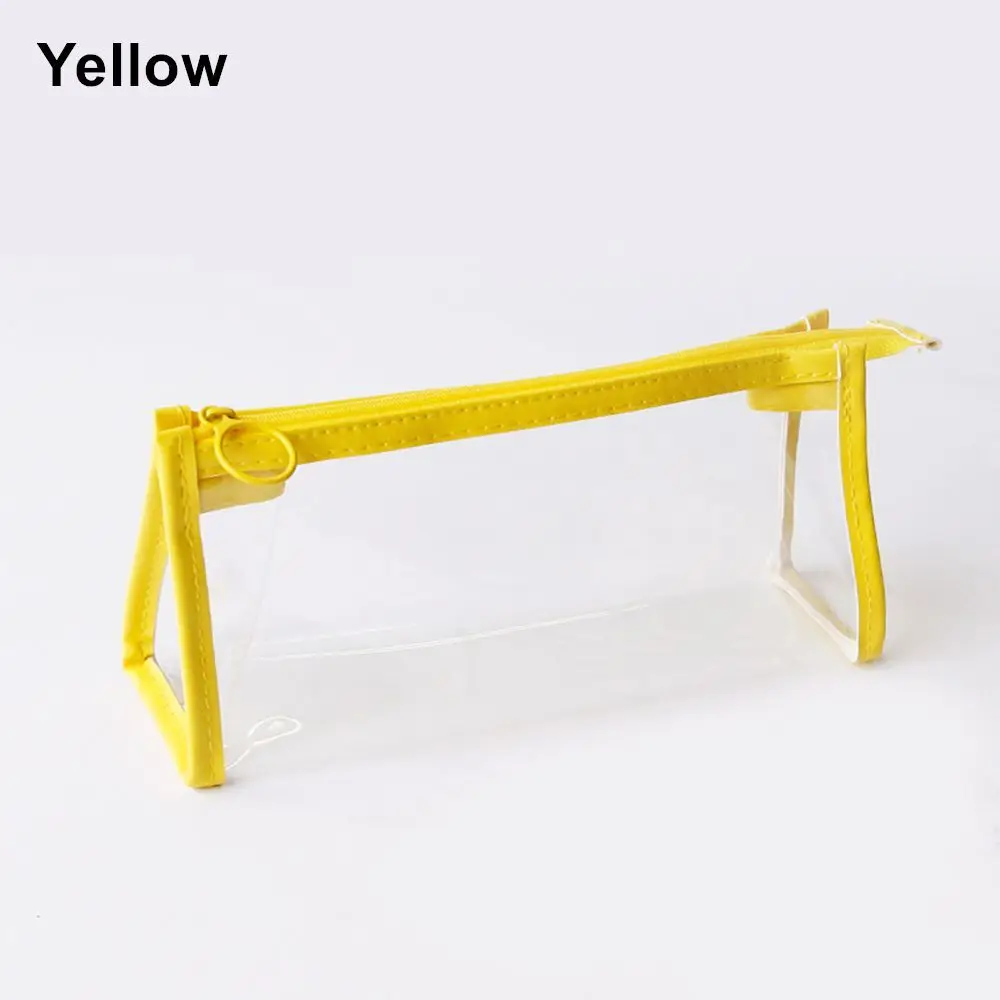 

School Office Supply Cosmetics Pouch Stationery Organizer Storage Bag Transparent Pencil Bag Zipper Pen Pouch Pencil Case