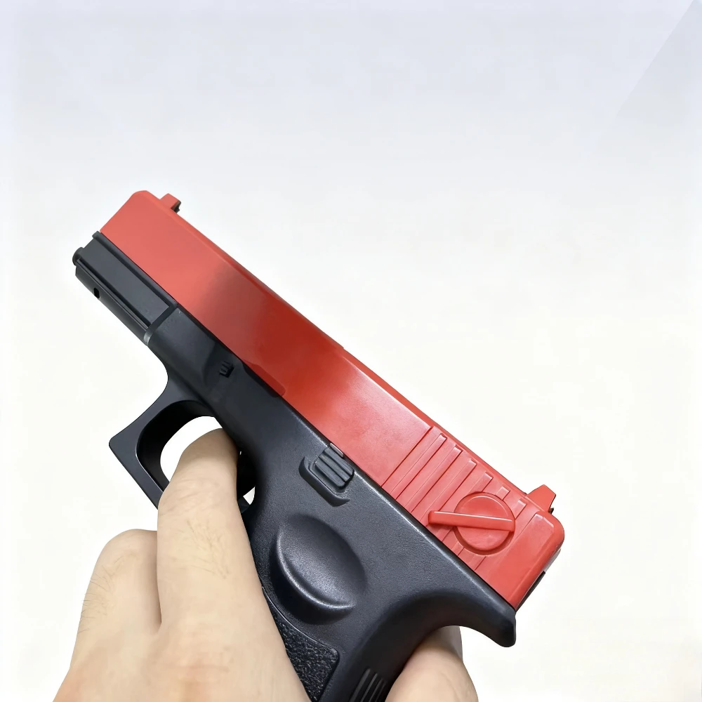 Soft Bullet  Airsoft Pistol Manual G17 Toy Gun Lower Magazine With Laser Outdoor Sports CS Game  for Children Adults Gift