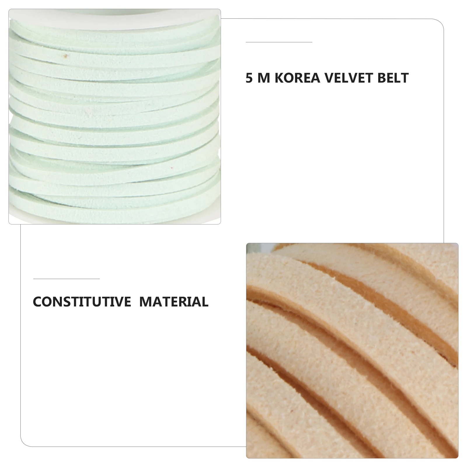 

4 Pcs Braid Rope Deerskin Bracelet Making Thread Necklace Chain Jewelry Cord