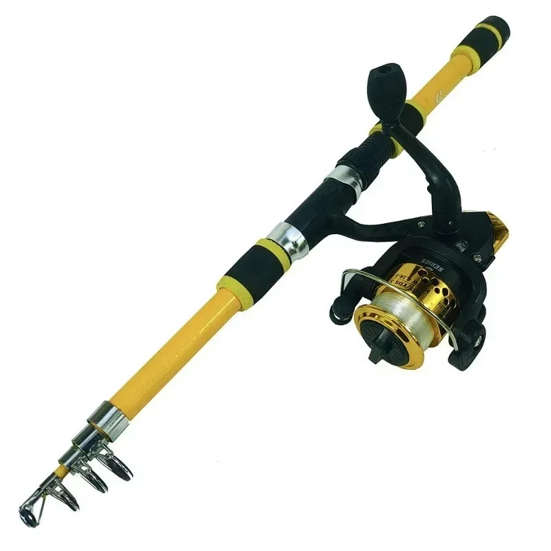 Spinning Fishing Rod and Reel Combo1.8M Telescopic Rod with 5.2:1 3BB Reel  Max Drag 5kg Full Fishing Kit Fishing Set - AliExpress 18