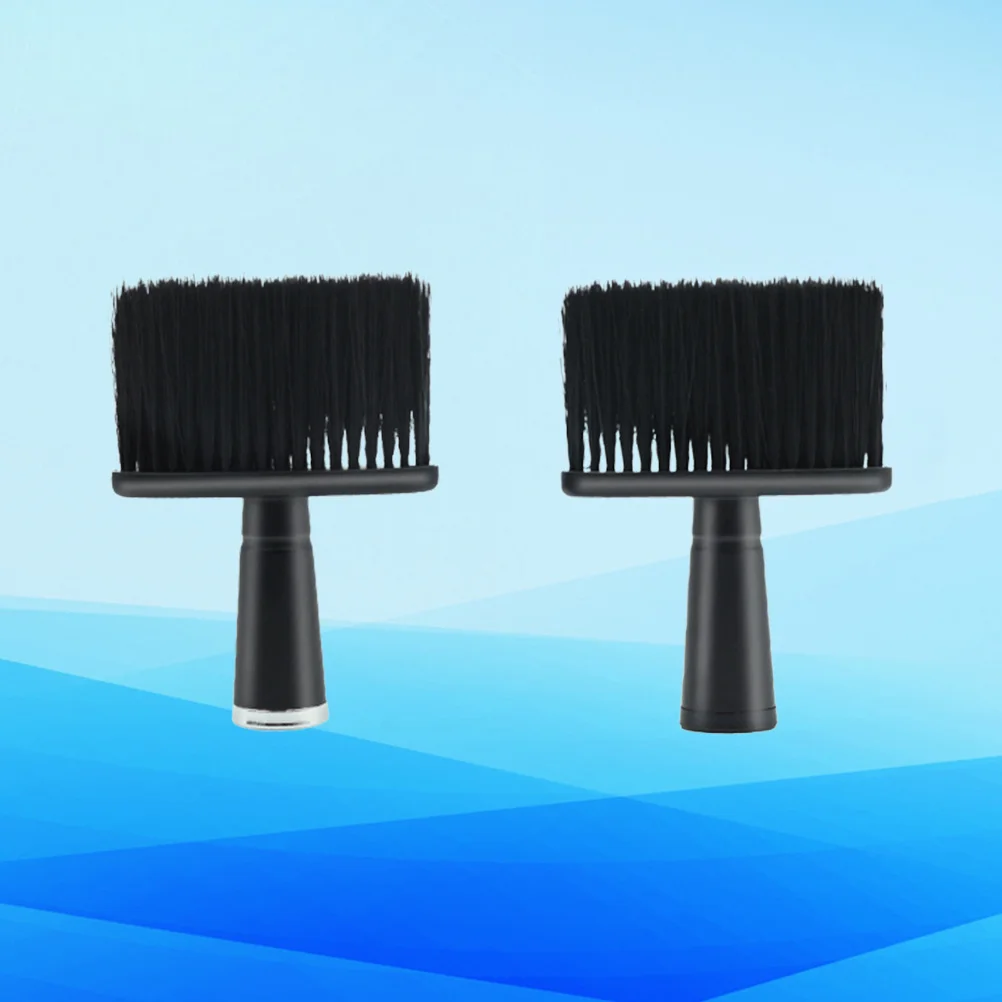 

2pcs Soft Bristle Brush For Hair Salon Neck Cleaning Broken Hair Removal Portable Styling Tool Haircut Accessories