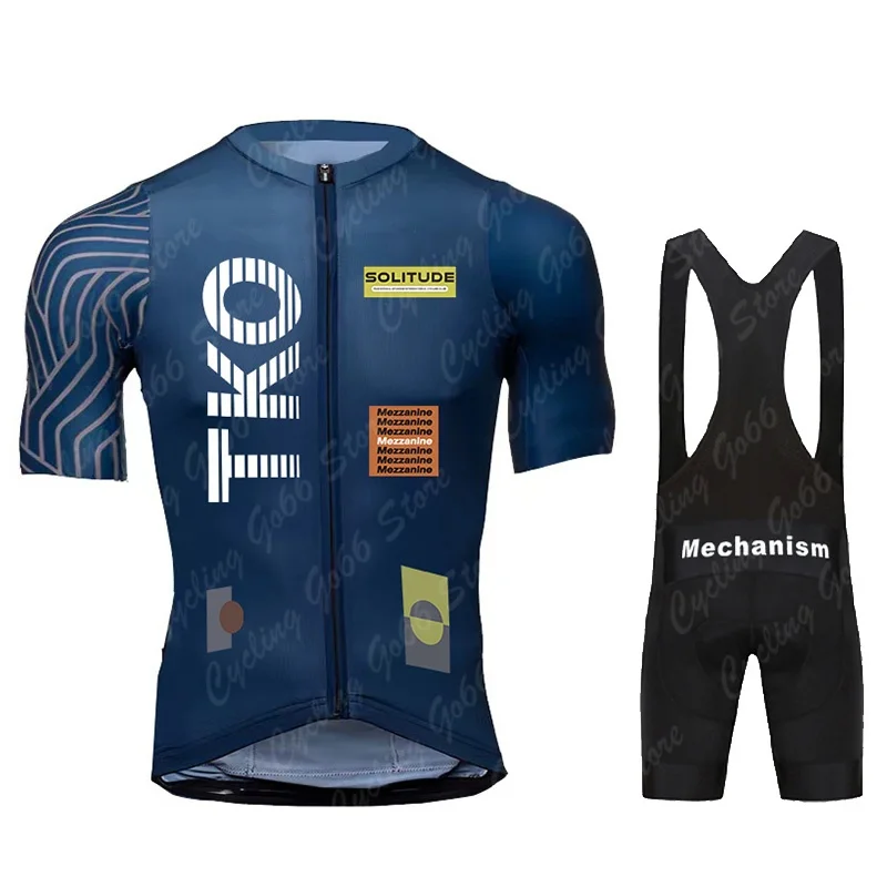 Men's Short Sleeve Cycling Jersey Set and Bib Shorts Pro Race Bicycle Clothing MTB Ropa Maillot Summer Cycling Clothes 2026 TKO