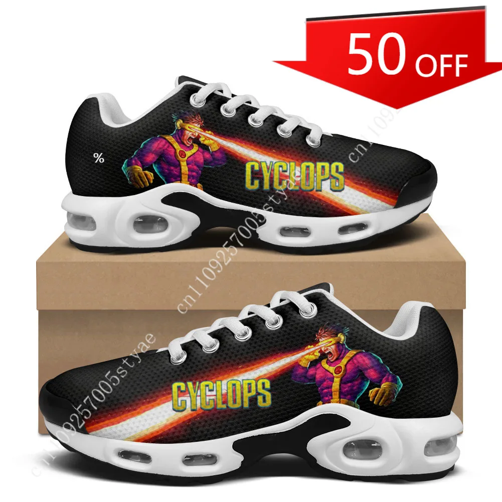 Marvel Scott Summers Cyclops Air Cushion Sneakers Mens Womens Sports Shoes Lightweight Hiking Mountain Climbing Custom Shoes