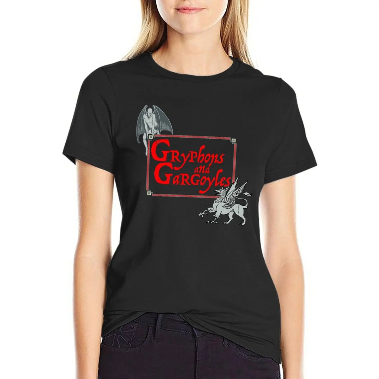 

Gryphons and Gargoyles T-Shirt tops quick-drying spring clothes Women 2024