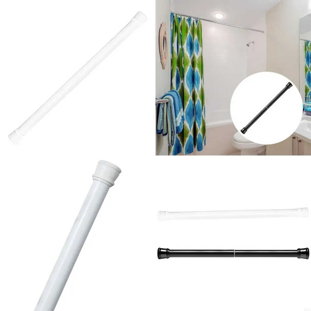 R66A Mehrzweck-verstellbare Stange für Badezimmer und mehr Wohnraum ohne Wandveränderungen