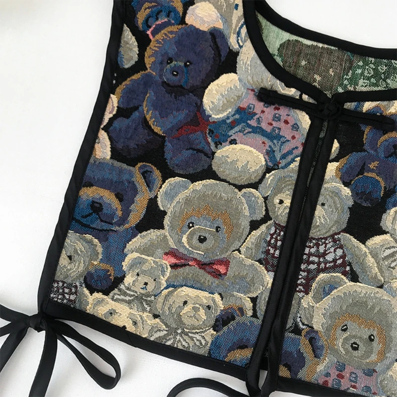 Women Chinese Embroidery Half Top Shawl Vintage Flroal Cheongsam Fake Collar Decorative Neck Cover Dickey Capelet N58F